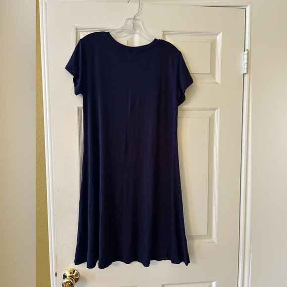 STITCH FIX NWT MIX by 41 Hawthorn from navy t shirt dress large swing - Picture 2 of 8